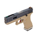 PISTOLA WE G17 CUSTOM-2 FULL METAL TAN