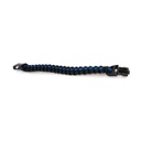 PULSERA PARACORD NEGRA CELESTE