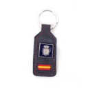 LLAVERO CUERO ESPAÑA POLICIA NACIONAL CHAPA RECTANGULAR MARINO
