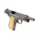 PISTOLA AW CUSTOM HI CAPA ABE FULL METAL NEGRA-TAN