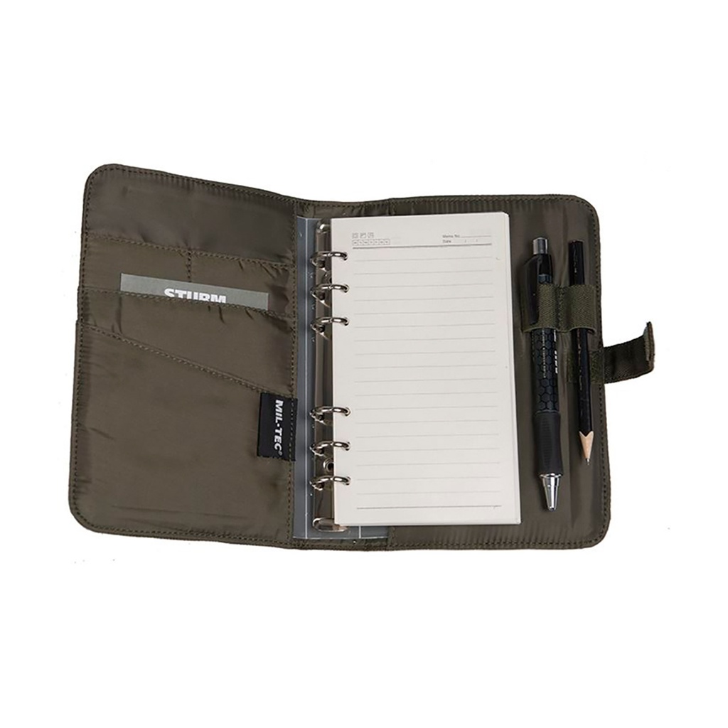 AGENDA MILTEC DIN A5 VELCRO PEQ. 14.5 X 20.5 CM VERDE