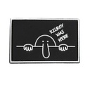 PARCHE PVC 3D NARIZOTA KILROY WAS HERE NEGRO-BLANCO