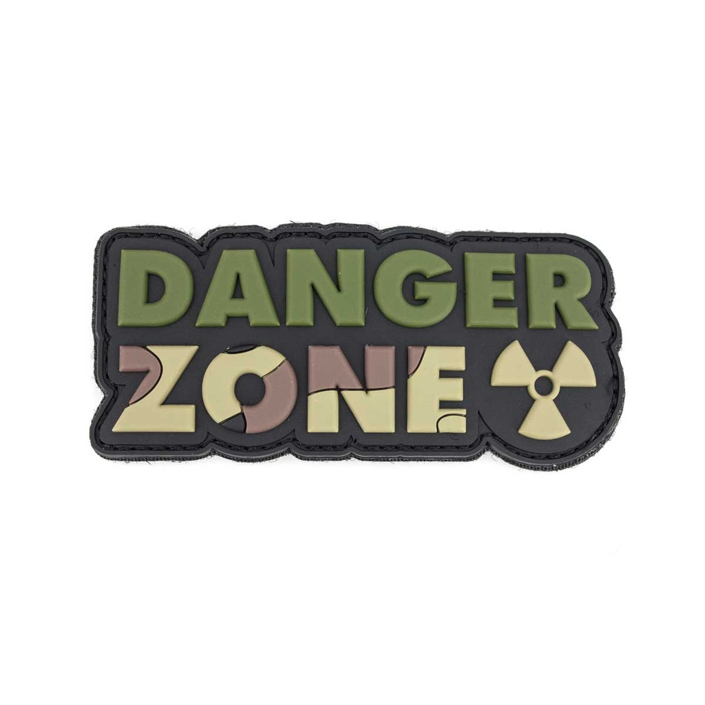 PARCHE PVC DANGER ZONE VERDE