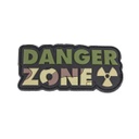 PARCHE PVC DANGER ZONE VERDE