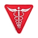 PARCHE PVC MEDICAL C/VELCRO TRIANGULO ROJO