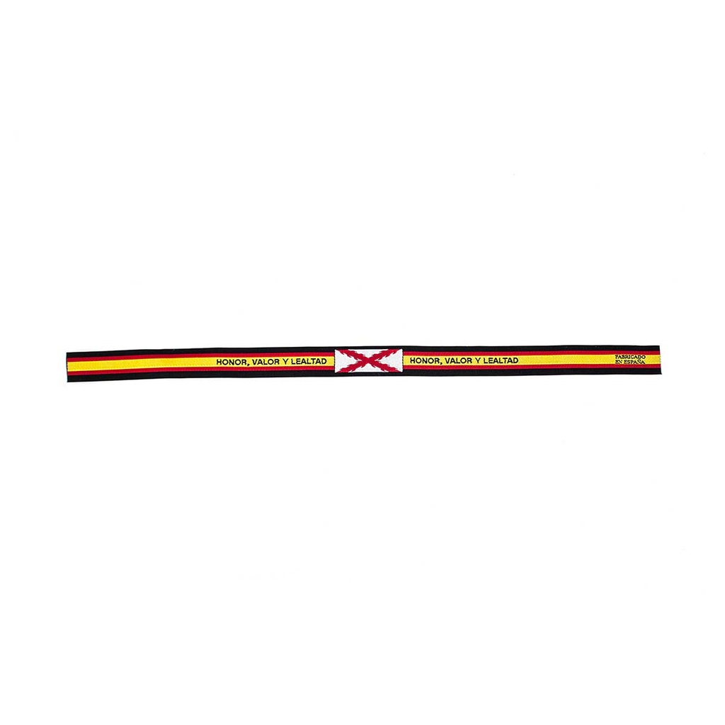 PULSERA CINTA BANDERA ESPAÑA BORGOÑA NEGRA