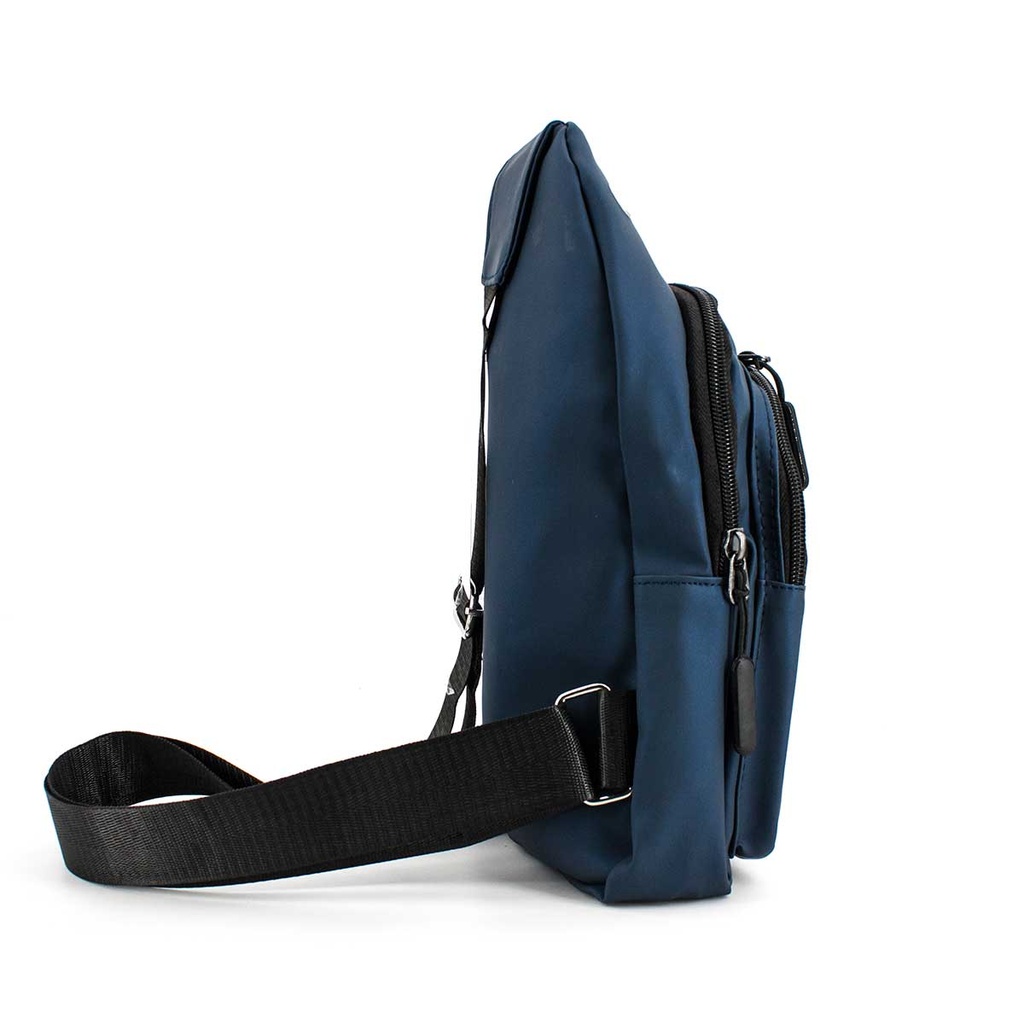 MOCHILA BANDOLERA HONGU PVC MARINO