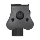 FUNDA PISTOLA RIGIDA AMOMAX GLOCK 17 NEGRA