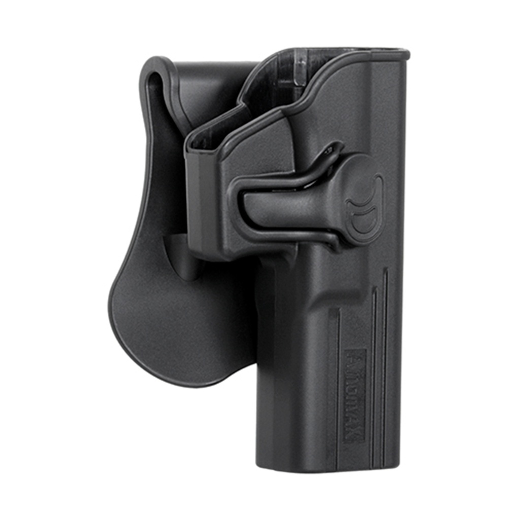FUNDA PISTOLA RIGIDA AMOMAX GLOCK 17 NEGRA
