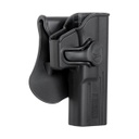 FUNDA PISTOLA RIGIDA AMOMAX GLOCK 17 NEGRA