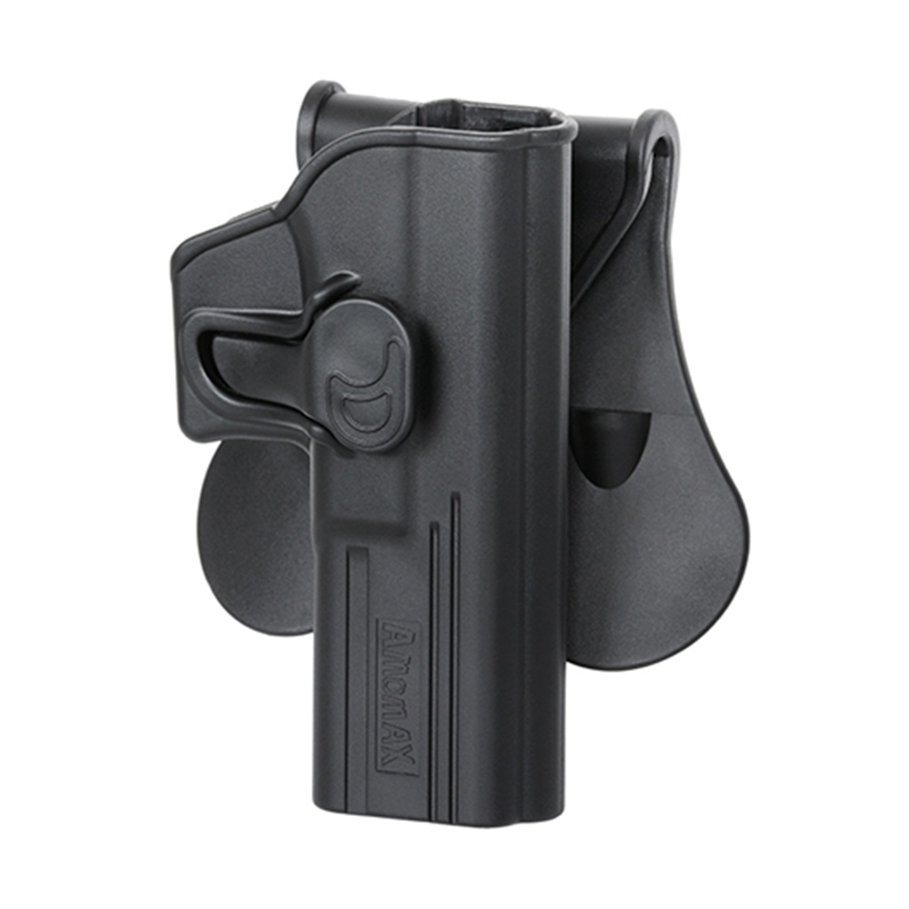 FUNDA PISTOLA RIGIDA AMOMAX GLOCK 17 NEGRA