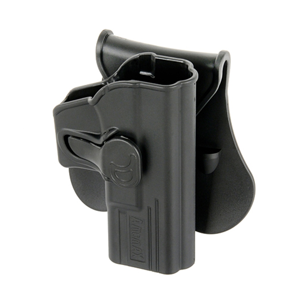 FUNDA PISTOLA RIGIDA AMOMAX GLOCK 19 NEGRA