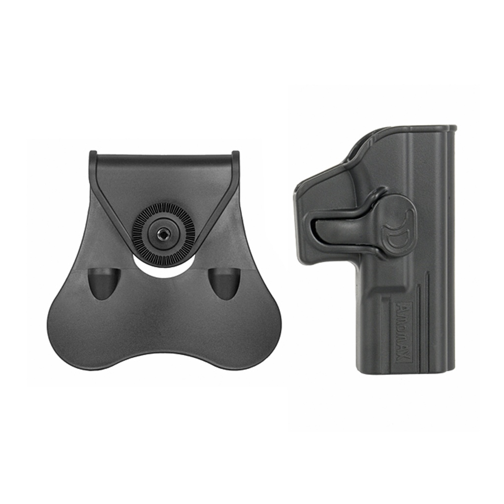 FUNDA PISTOLA RIGIDA AMOMAX GLOCK 19 NEGRA