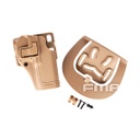 FUNDA PISTOLA RIGIDA FMA GLOCK TAN