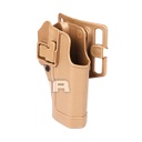 FUNDA PISTOLA RIGIDA FMA GLOCK TAN