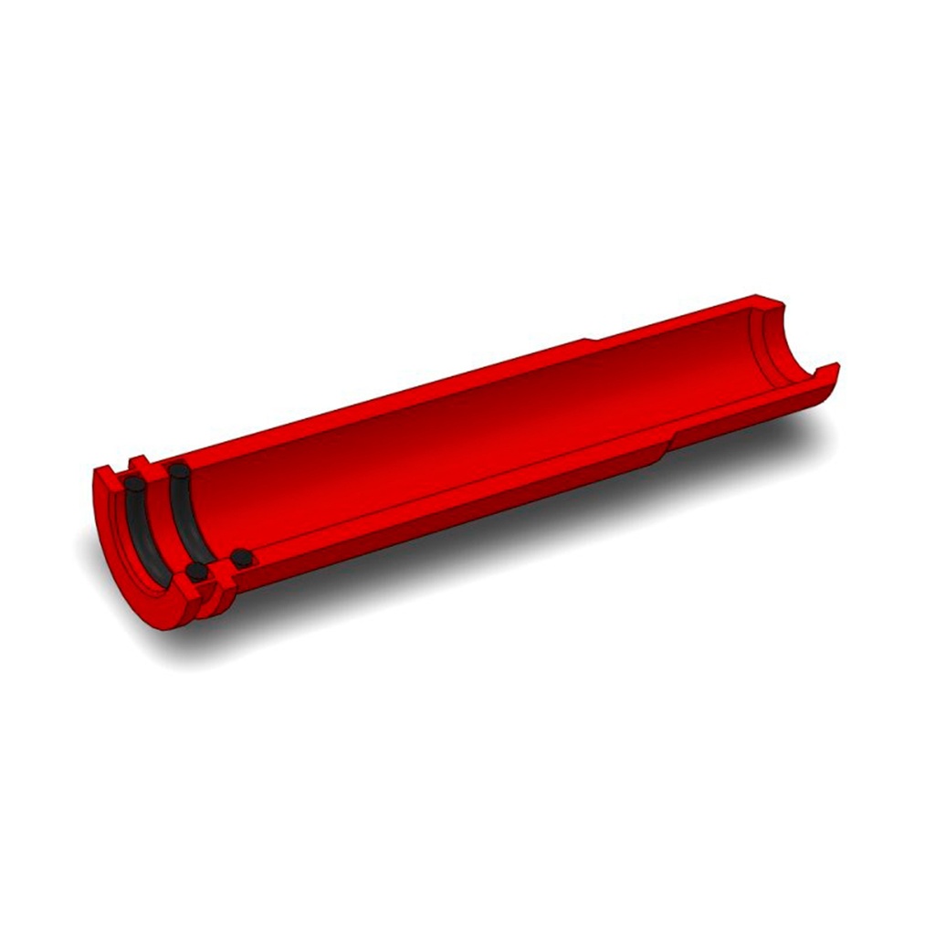 NOZZLE SCAR DOBLE SELLADO 38.4MM ALUMINIO ROJO