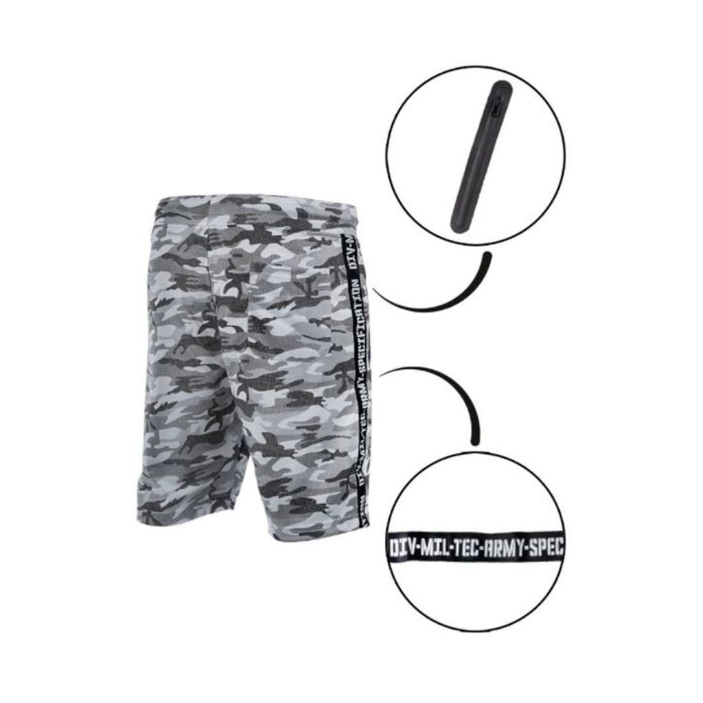 PANTALON MILTEC CORTO CHANDAL LETRAS URBANO