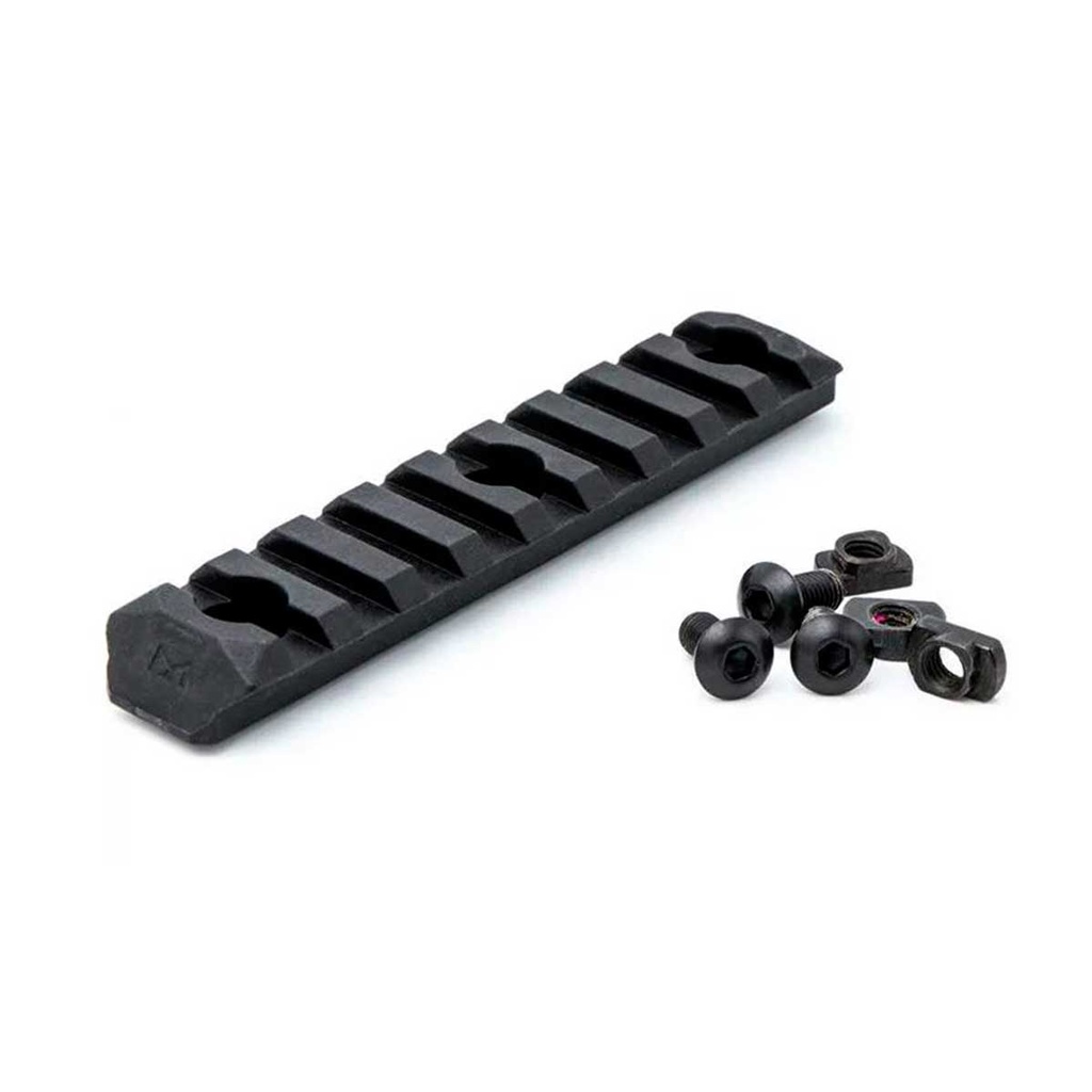 RAIL REFORZADO M-LOK PTS 9 SLOTS NEGRO