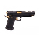 PISTOLA AW CUSTOM HI CAPA 5.1HX2701 FULL METAL NEGRA-DORADA