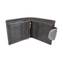 CARTERA PIEL ESTRELLA NEGRA-MARRON