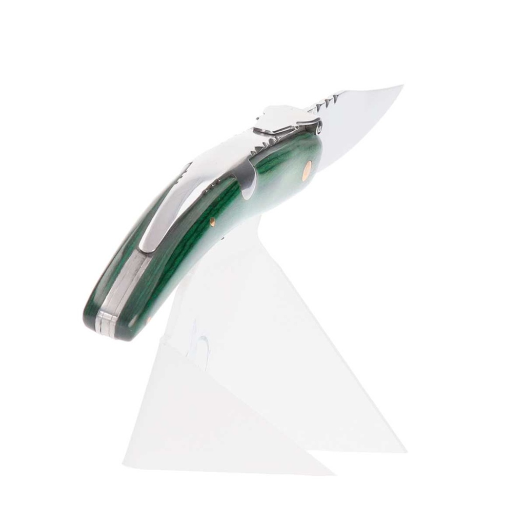 NAVAJA PALANQUILLA 8.6 CM MADERA VERDE