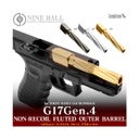 CAÑON EXTERNO ESTRIADO LAYLAX/NINE BALL NON RECOIL GLOCK 17 GEN.4 GRIS