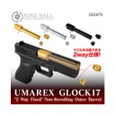 CAÑON EXTERNO ROSCADO LAYLAX/NINE BALL GLOCK 17 UMAREX NON RECOILING NEGRO
