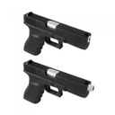 CAÑON EXTERNO ROSCADO LAYLAX/NINE BALL GLOCK 17 UMAREX NON RECOILING PLATA