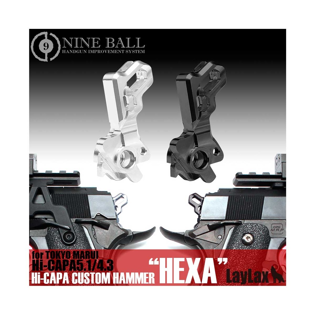 MARTILLO CUSTOM HEXA HI-CAPA LAYLAX/NINE BALL NEGRO