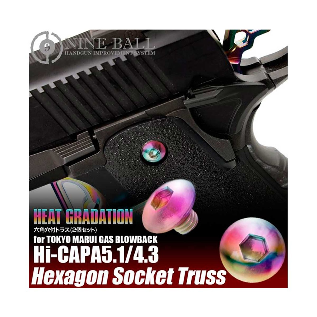 SET TORNILLOS GRIP HI CAPA LAYLAX/NINE BALL HEAT GRADIATION