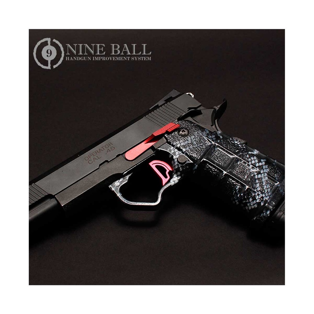RETEN CORREDERA HI-CAPA/1911 LAYLAX/NINE BALL ROJO