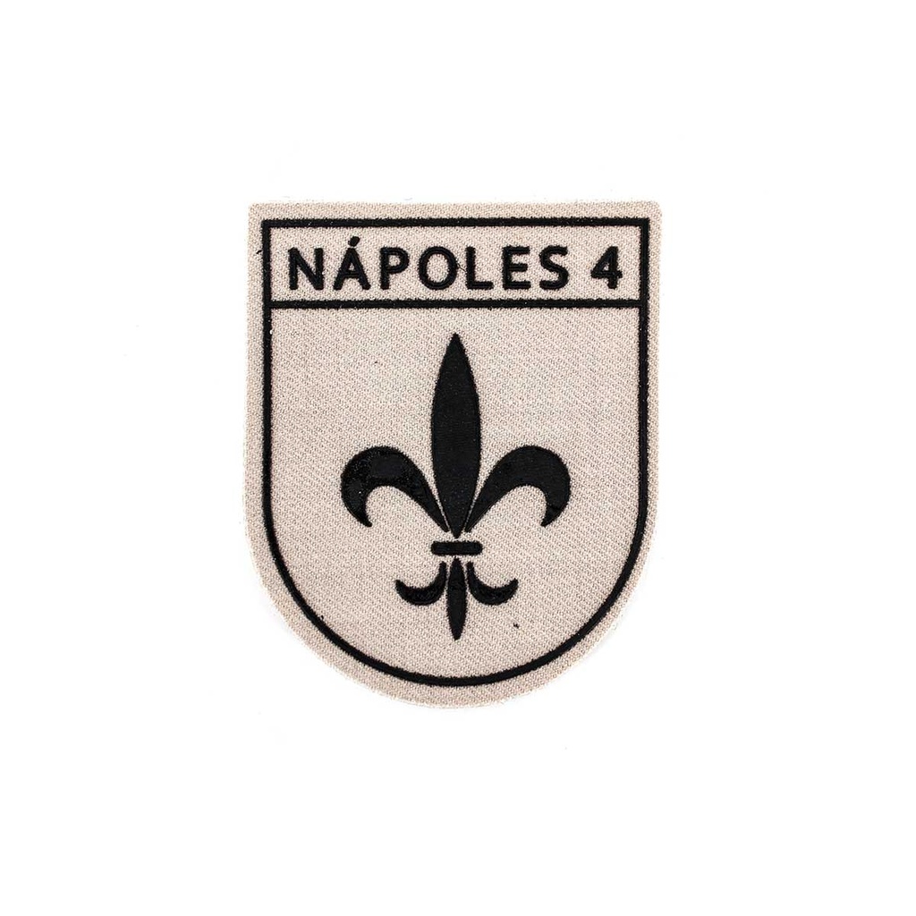 PARCHE BRIPAC NAPOLES 4 1ª BANDERA C/VELCRO TAN