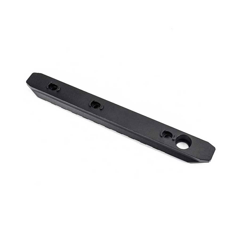 RAIL METAL 11 HUECOS M-LOK/KEYMOD ALUMINIO NEGRO