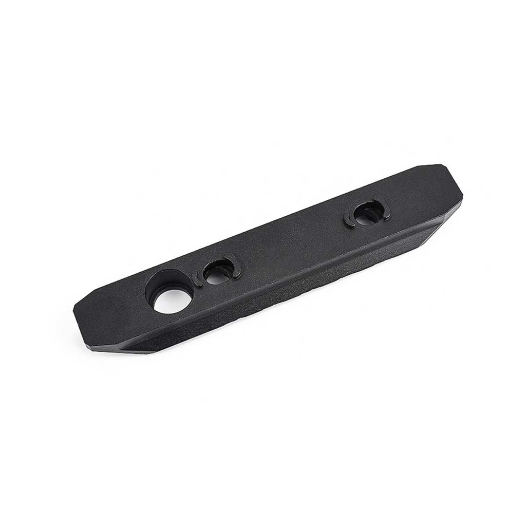 RAIL METAL 5 HUECOS M-LOK/KEYMOD ALUMINIO NEGRO