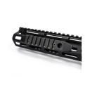 RAIL METAL 7 HUECOS M-LOK/KEYMOD ALUMINIO NEGRO