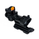 VISOR AIM-O ESTILO ACOG 4X32 QD C/RED DOT NEGRO