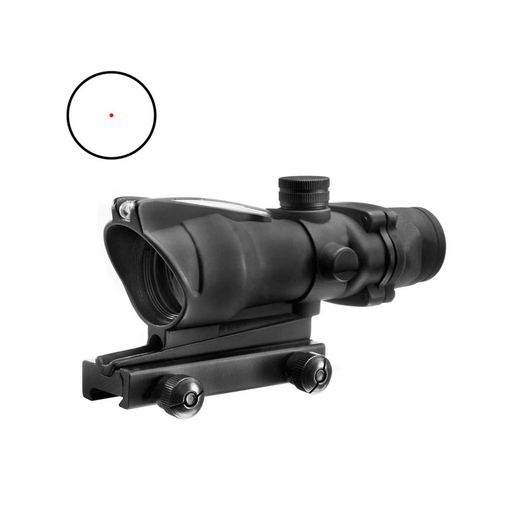 VISOR AIM-O ESTILO ACOG 1x32 RED DOT FIBER NEGRO