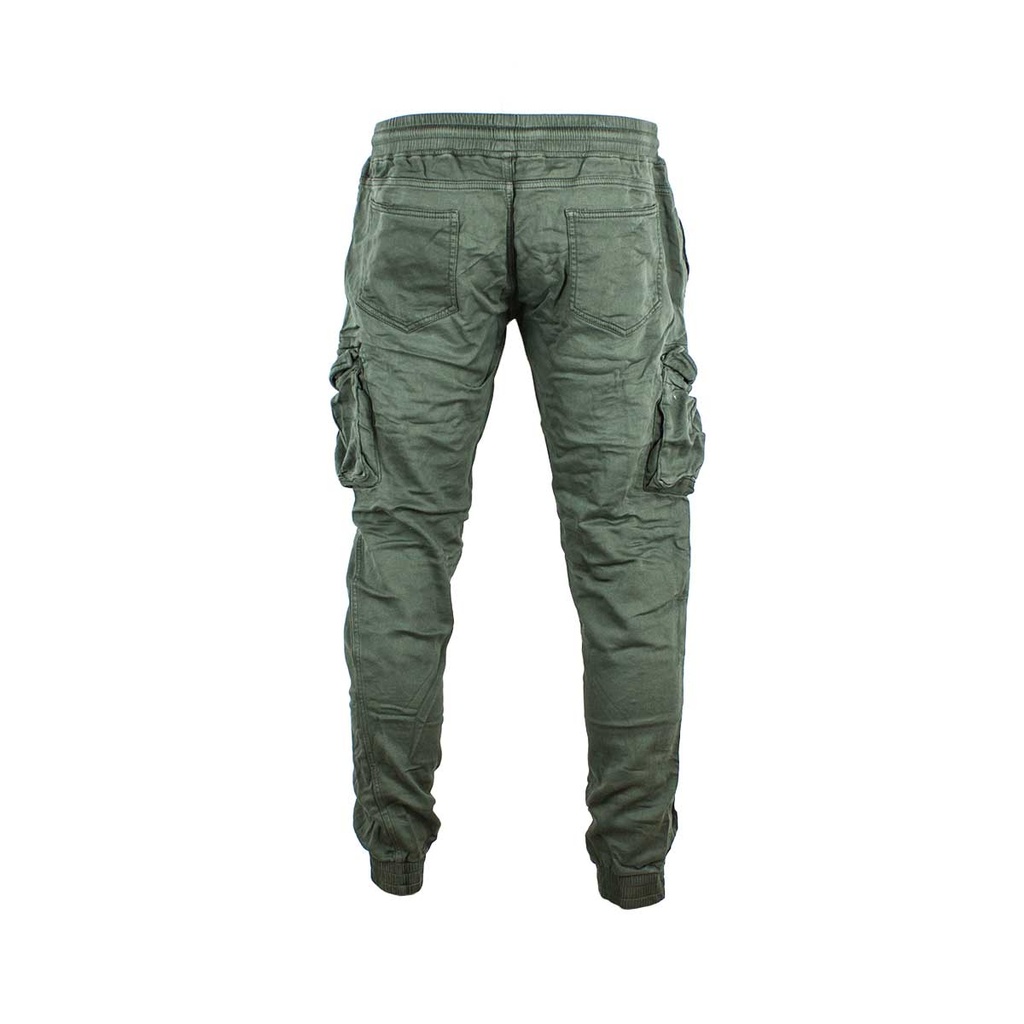 PANTALON LEOX CARGO VERDE