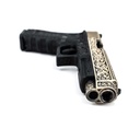 PISTOLA WE G34 ETCHED FULL METAL DORADO NEGRA