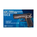 PISTOLA ASG CZ 75D COMPACT MUELLE NEGRO-TAN