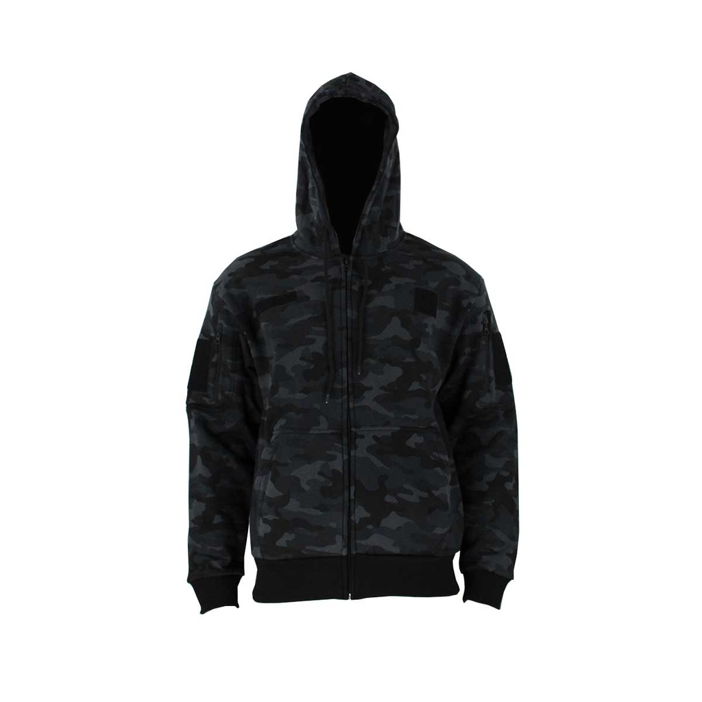 SUDADERA IMMORTAL TACTICA C/CREMALLERA MULTICAM BLACK