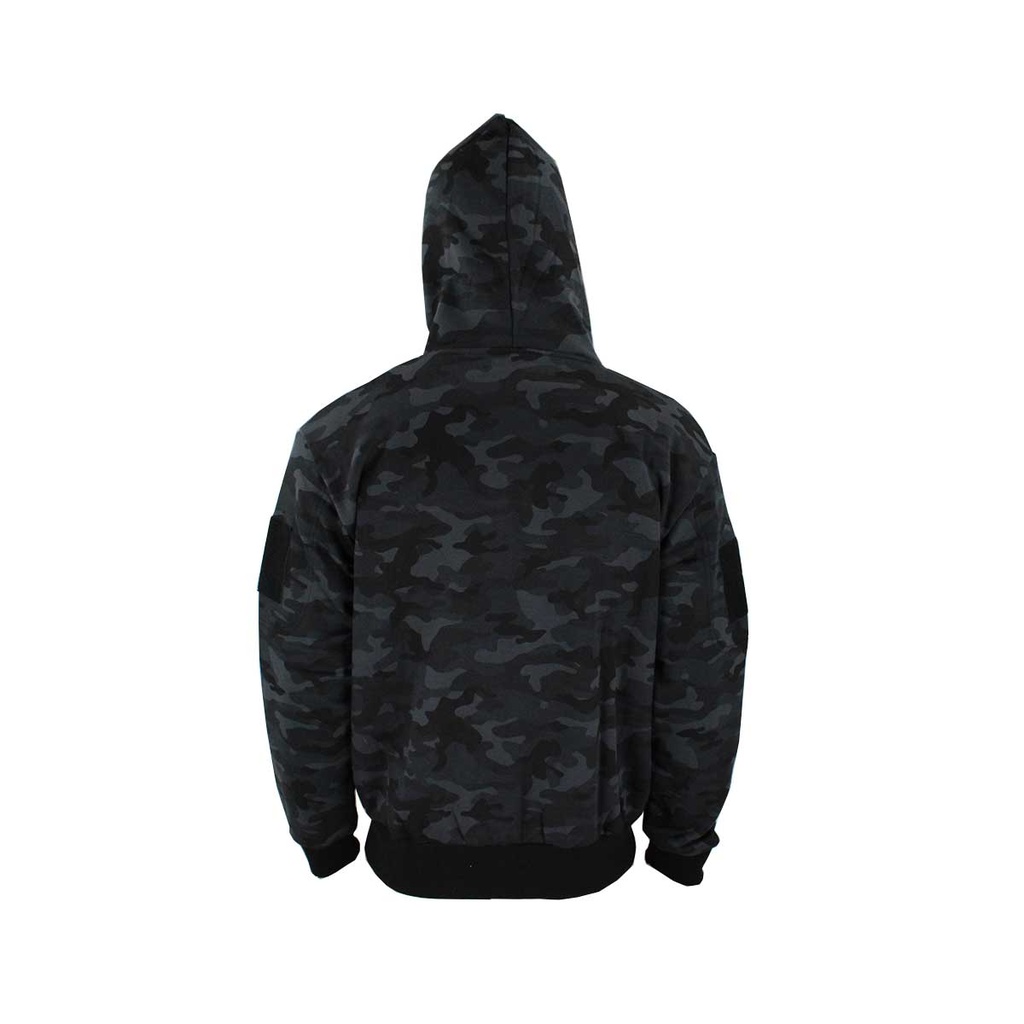 SUDADERA IMMORTAL TACTICA C/CREMALLERA MULTICAM BLACK