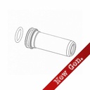 NOZZLE RETRO ARMS 21.3MM ALUMINIO CNC PLATA