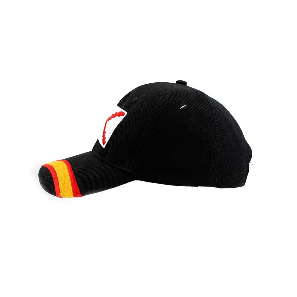 GORRA BORGOÑA ESPAÑA BORDADA NEGRA