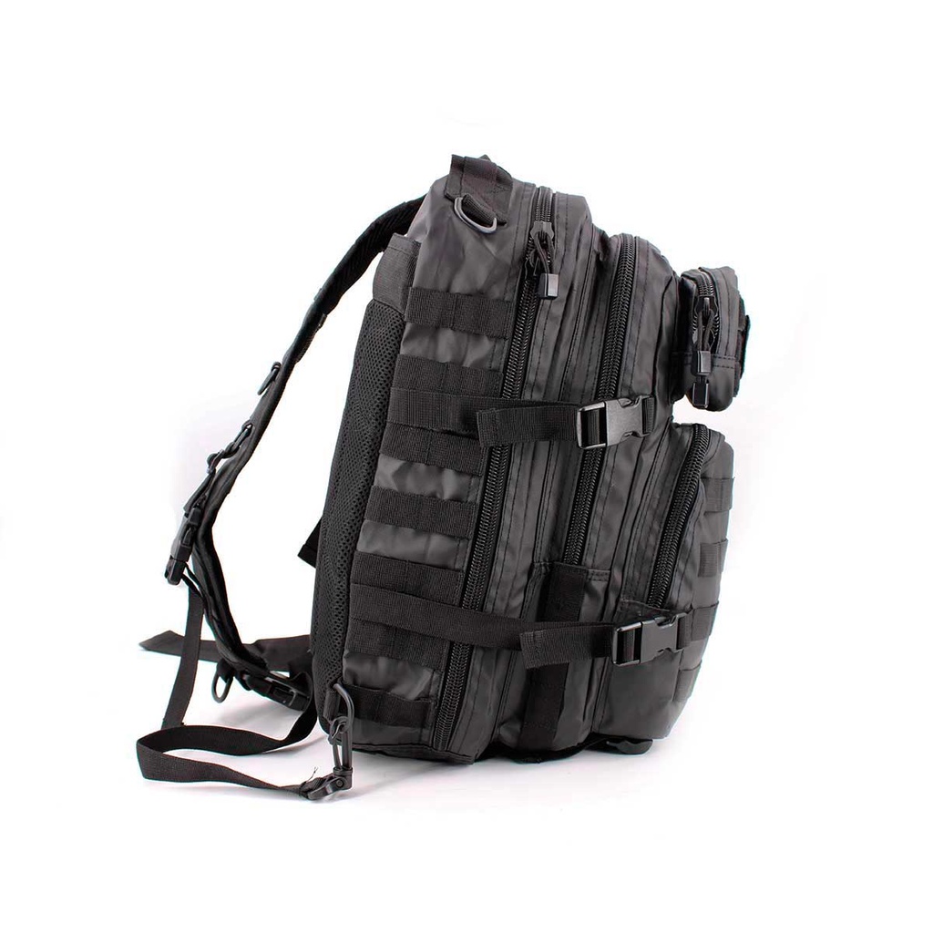 MOCHILA LATERAL IMMORTAL TACTICAL NYLON VELCROS NEGRO