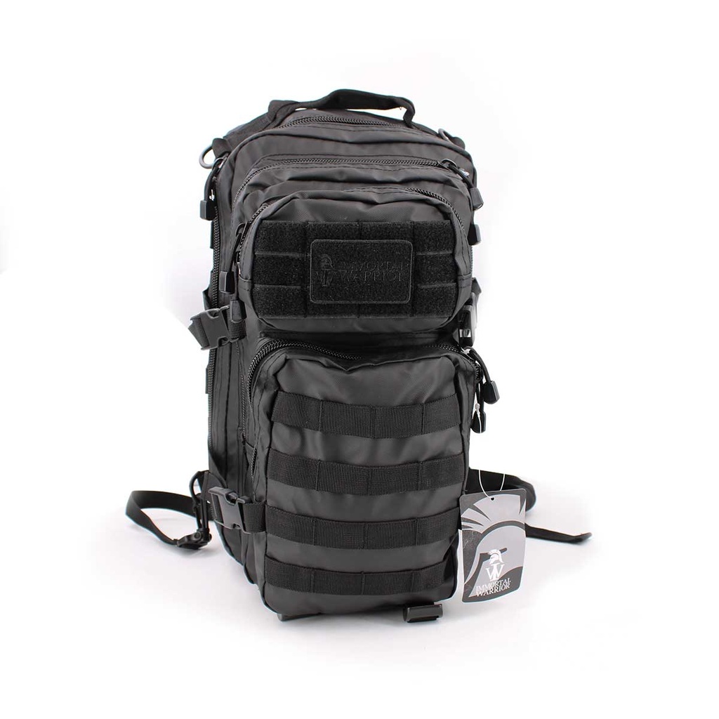 MOCHILA LATERAL IMMORTAL TACTICAL NYLON VELCROS NEGRO