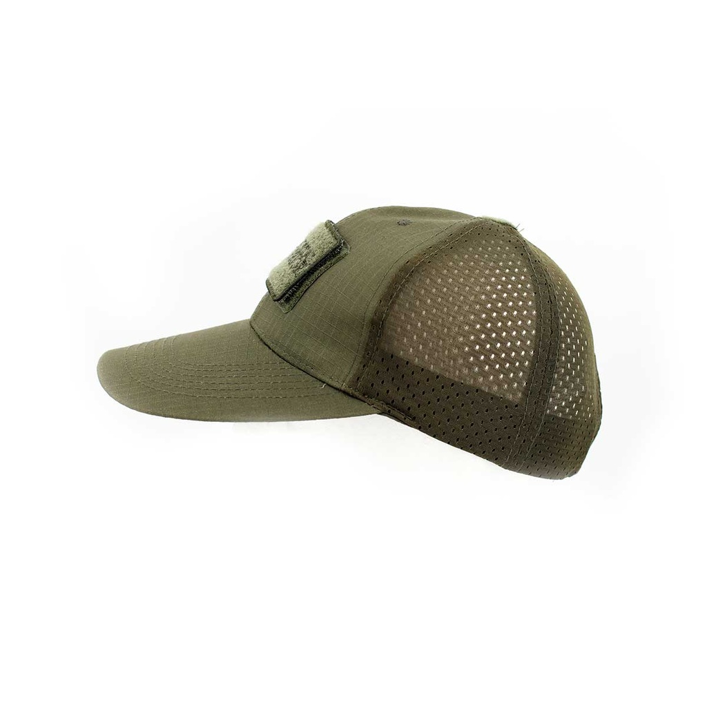 GORRA AIRSOFT VELCROS REJILLA MILTEC VERDE