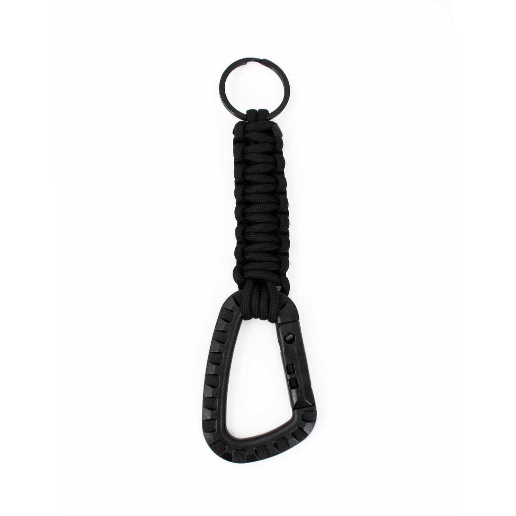 MOSQUETON TACTICO C/PARACORD IMMORTAL NEGRO