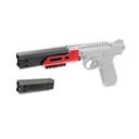 EXTENSION DE CAÑON 130 MM ACTION ARMY AAP01/AAP01C ROJO
