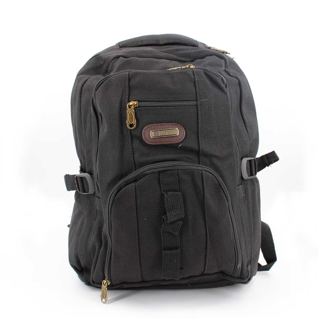 MOCHILA CANVAS NEGRA